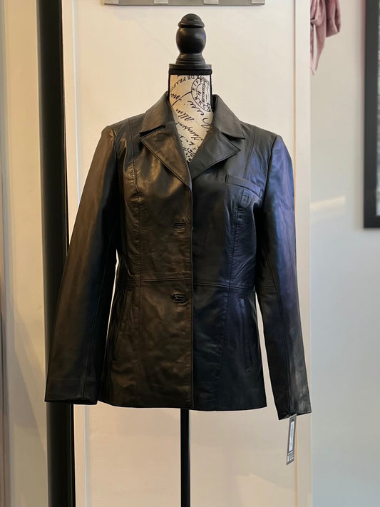 LEATHER BLAZER WOMEN