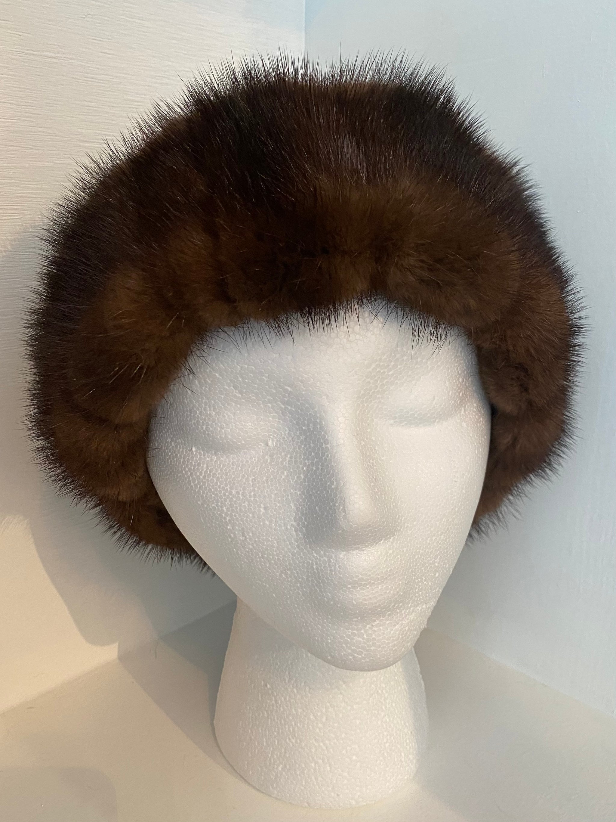 Brown Fur Hat, Faux Fur Trapper Hat Womens